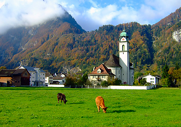 Nfels, Glarus, Switzerland; photo from wikipedia.org